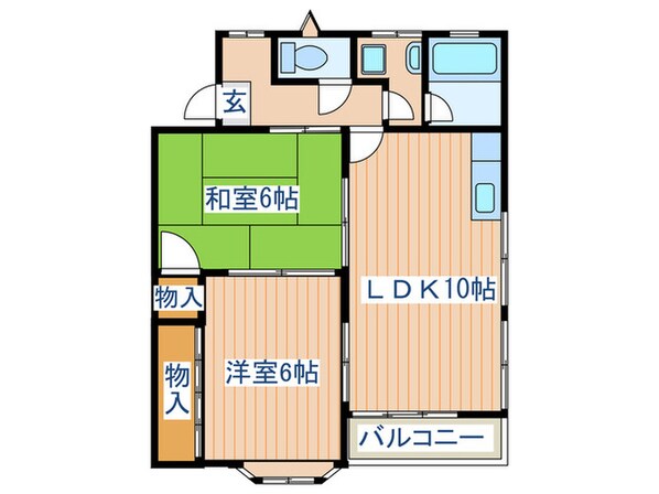 ソレイユⅠの物件間取画像